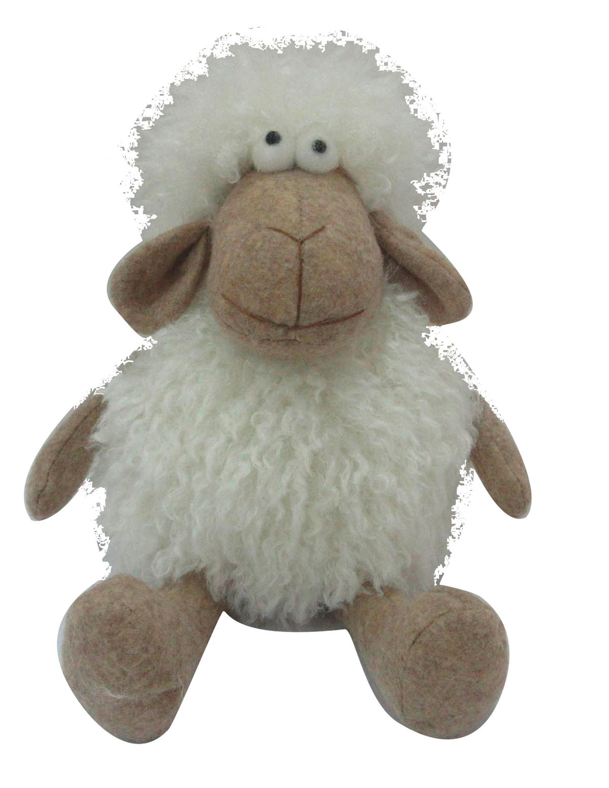 DEKOSCHAF   - Braun/Weiß, LIFESTYLE, Textil (19/28/15cm)