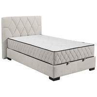 BOXBETT 120/200 cm  in Beige  - Beige/Schwarz, Modern, Holzwerkstoff/Kunststoff (120/200cm) - MID.YOU