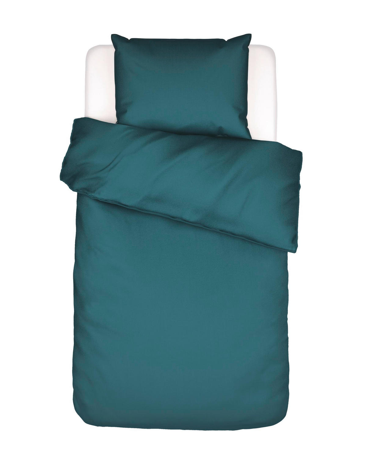 BETTWÄSCHE MINTE Satin 135/200 cm  - Blau, Basics, Textil (135/200cm) - Essenza