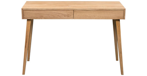 KONSOLENTISCH Wildeiche massiv Wildeiche  - Wildeiche, Design, Holz (110/40/75cm) - Linea Natura