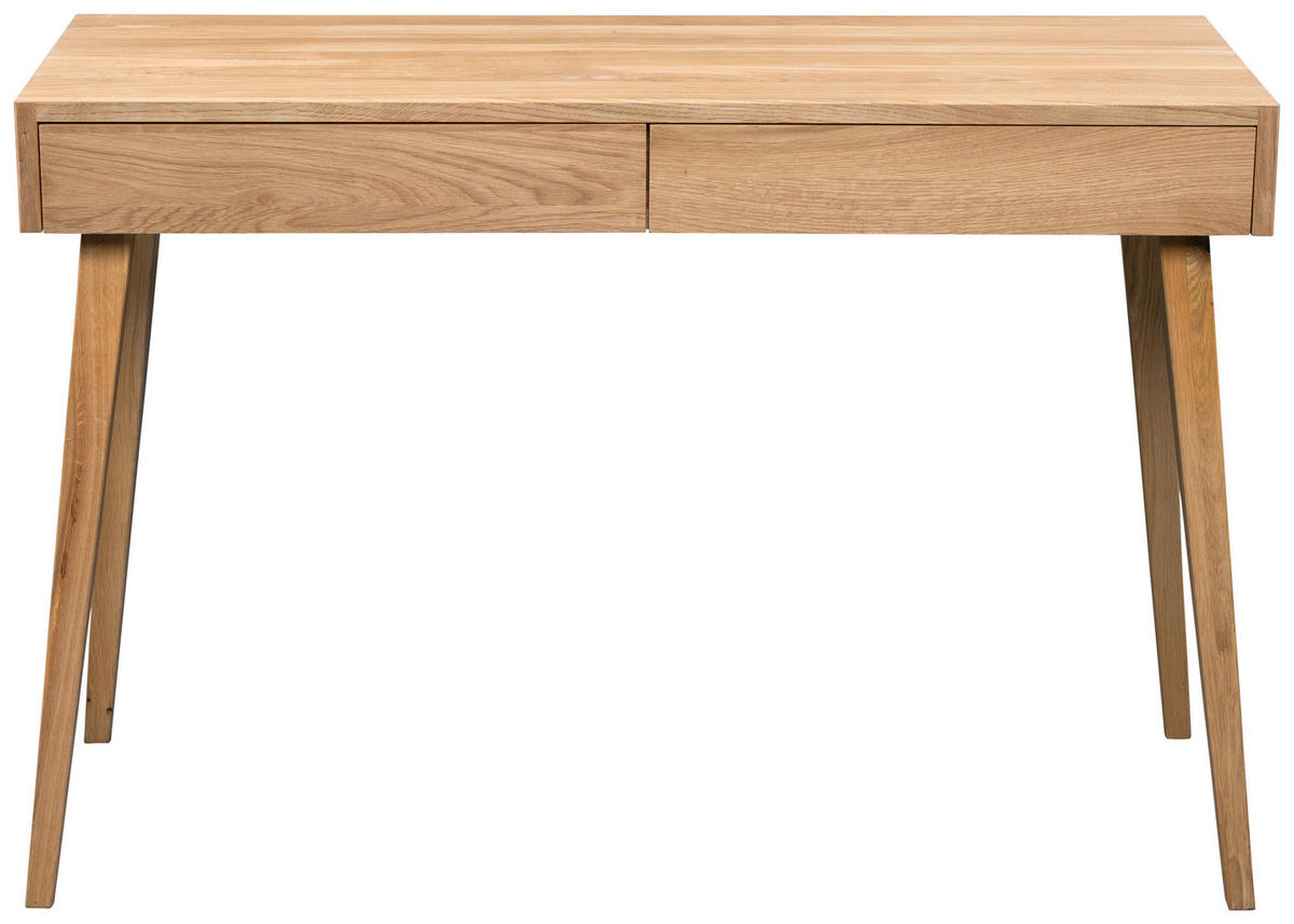 KONSOLENTISCH Wildeiche massiv Wildeiche  - Wildeiche, Design, Holz (110/40/75cm) - Linea Natura