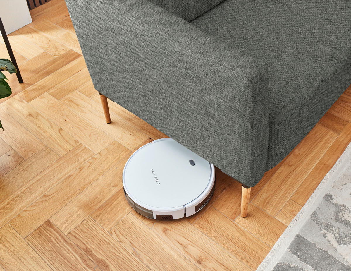 ECKSOFA  in Flachgewebe Graugrün  189/236 cm  - Eichefarben/Graugrün, Design, Holz/Textil (189/236cm) - Valnatura