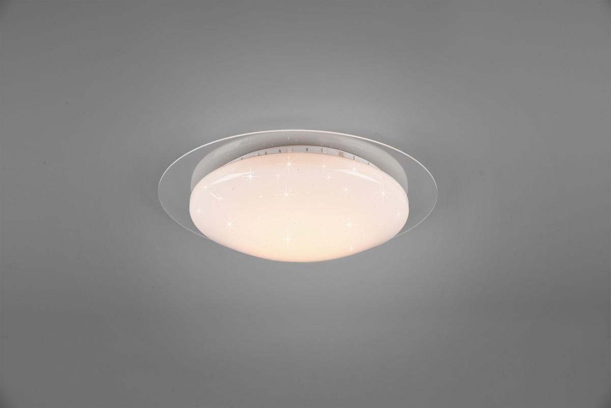 LED-DECKENLEUCHTE 35/8,7 cm   - Klar/Weiß, Basics, Kunststoff (35/8,7cm)