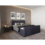 BOXBETT 160/200 cm  in Graphitfarben  - Schwarz/Graphitfarben, Basics, Kunststoff/Textil (160/200cm) - Carryhome