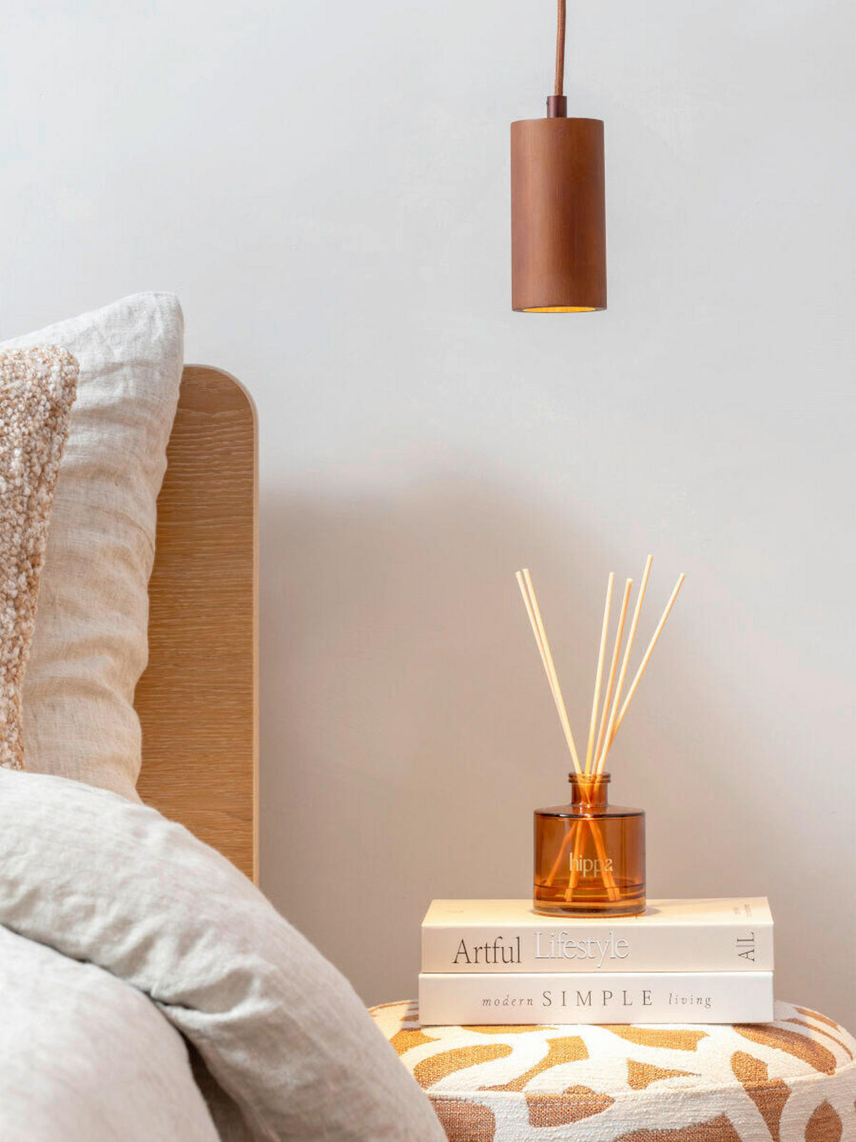 HÄNGELEUCHTE 12/12/270 cm  - Braun, Trend, Holz (12/12/270cm) - Good & Mojo