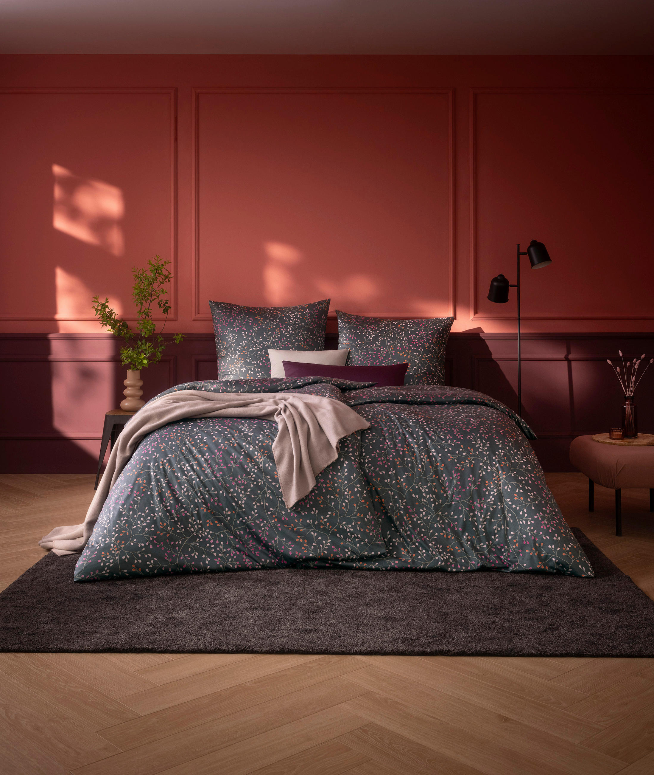 POSTELJNINA Atelier 140/200 cm interlock džersi siva  - siva, Konvencionalno, tekstil (140/200cm) - Estella