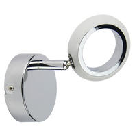 LED-TAKLAMPA Aurelion 14/9/15 cm  - kromfärg, Design, metall/plast (14/9/15cm)