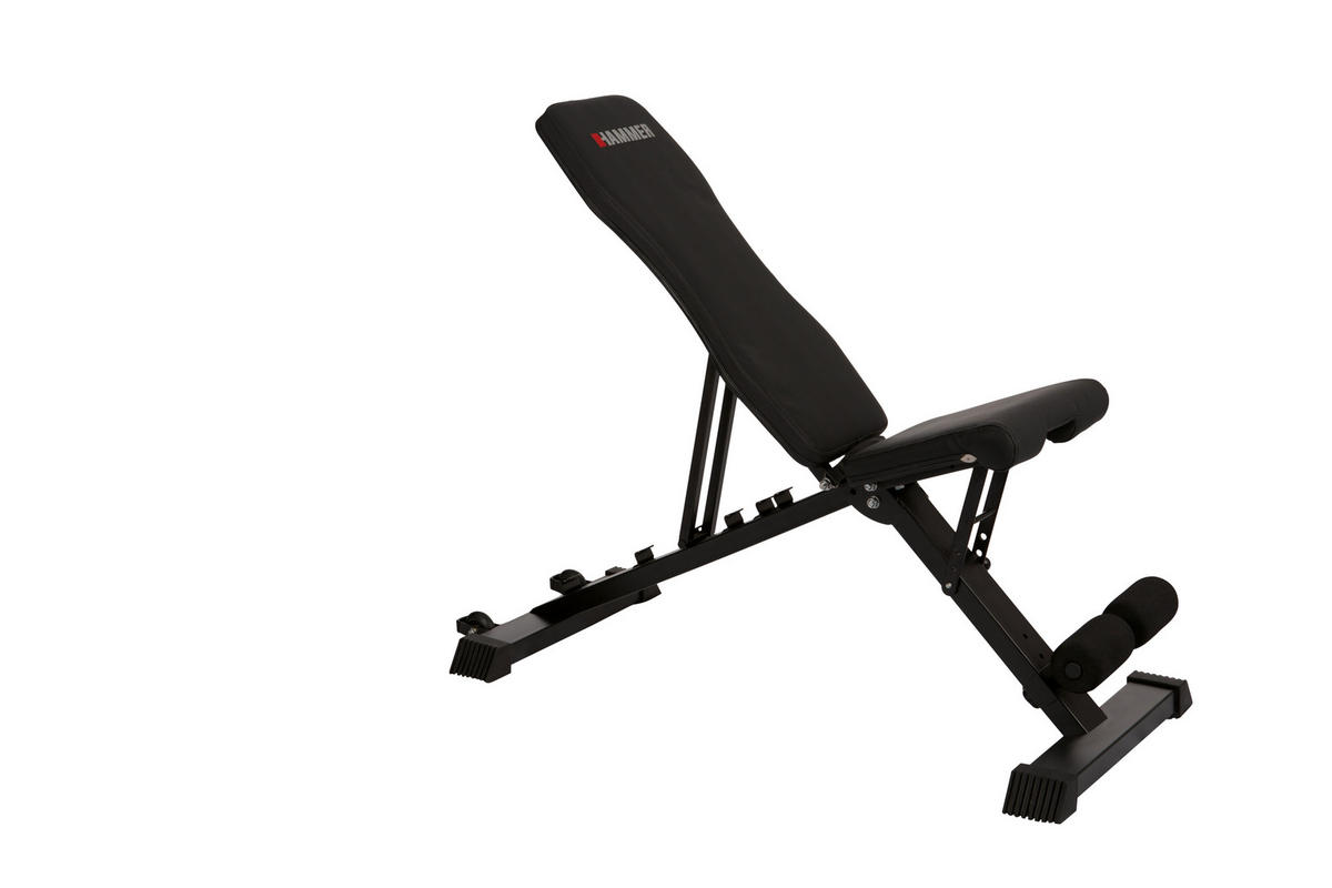 HANTELBANK  - Schwarz, KONVENTIONELL, Metall (123/52/120cm)
