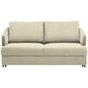 SCHLAFSOFA in Textil Creme  - Creme/Schwarz, Design, Textil/Metall (172/76-89/112-120cm) - Bali