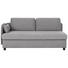 LIEGE in Textil Grau - Wengefarben/Grau, MODERN, Holz/Textil (206/80/94cm) - Joka LIEGE in Textil Grau - Wengefarben/Grau, MODERN, Holz/Textil (206/80/94cm) - Joka