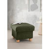 HOCKER in Textil Grün  - Wildeiche/Grün, KONVENTIONELL, Holz/Textil (56/46/56cm) - Livetastic