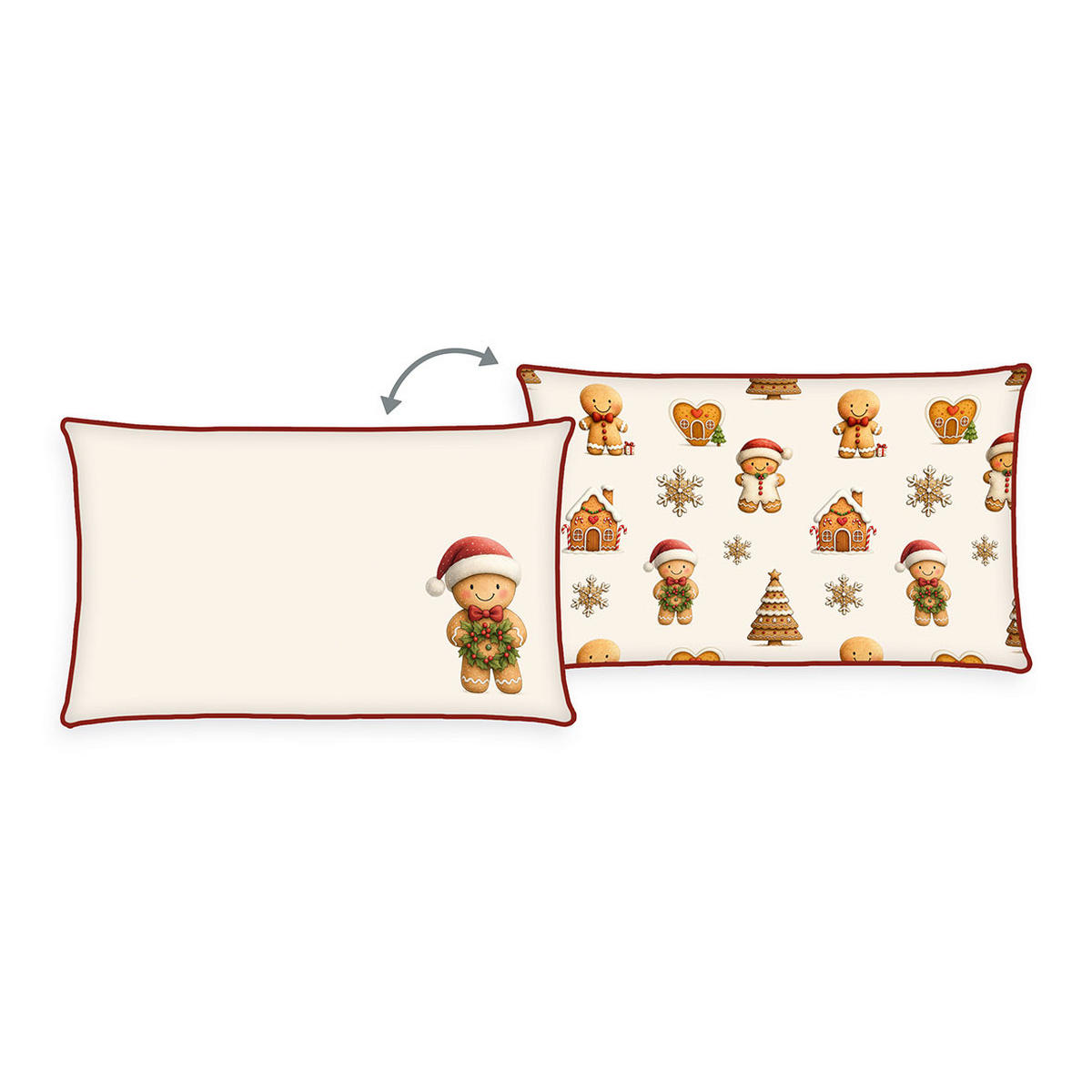 DÍSZPÁRNA 50/30 cm  - fehér, Konventionell, textil (50/30cm) - Herding