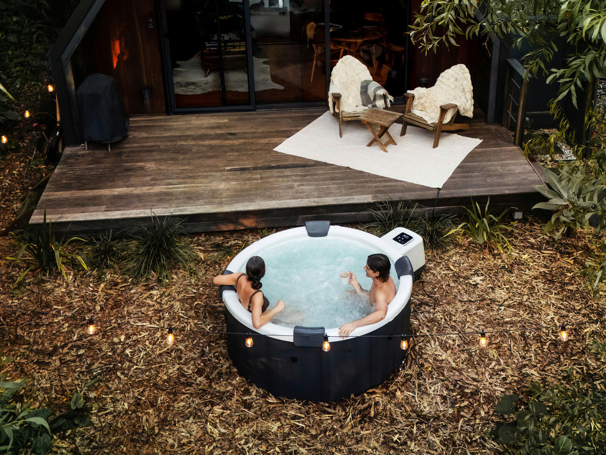 WHIRLPOOL MSPA DENVER 182/70 cm  - Dunkelgrau/Dunkelblau, KONVENTIONELL, Kunststoff (182/70cm)