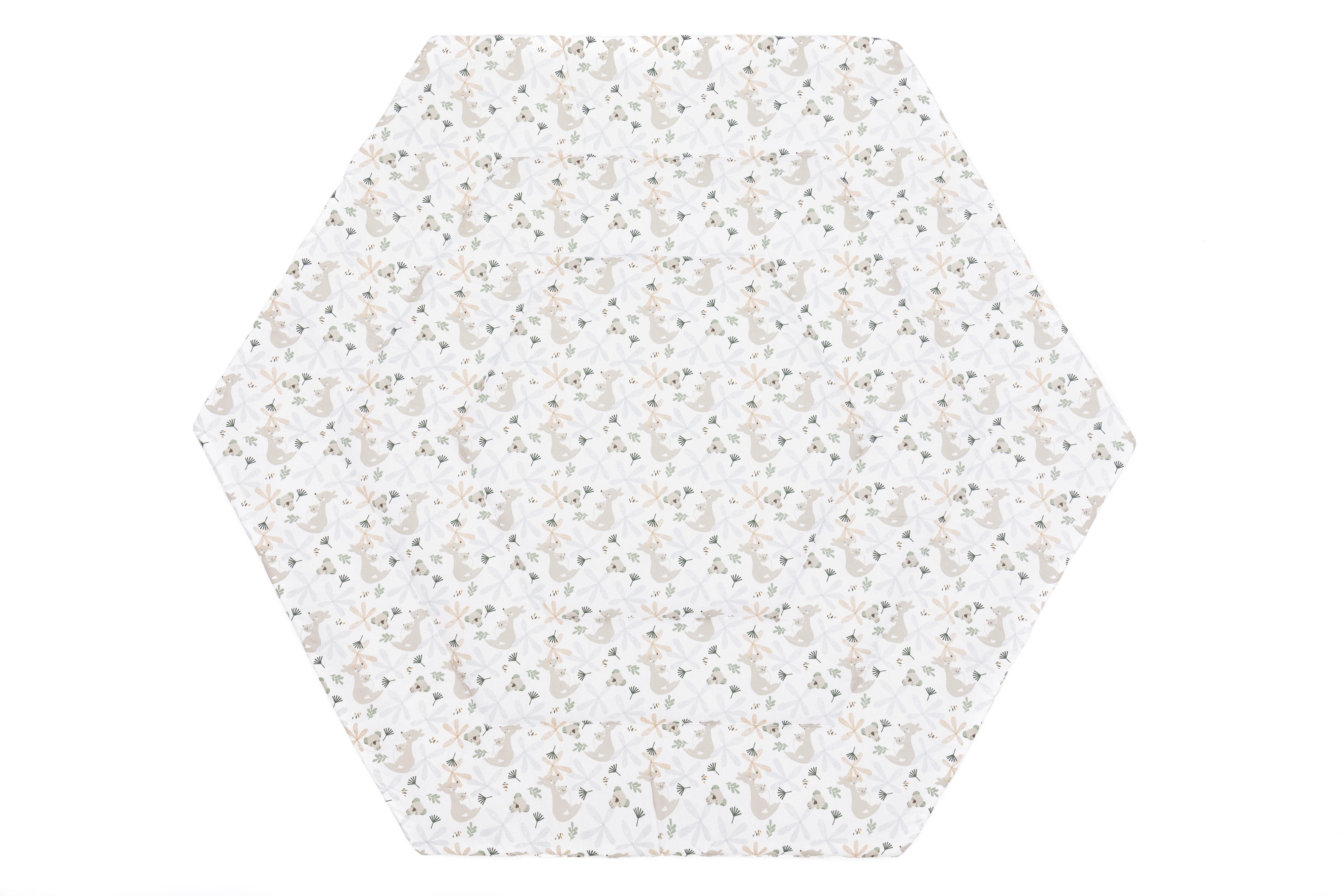 LAUFGITTEREINLAGE Luxe 6-Eck  - Multicolor/Weiß, Basics, Textil (124cm) - Fillikid