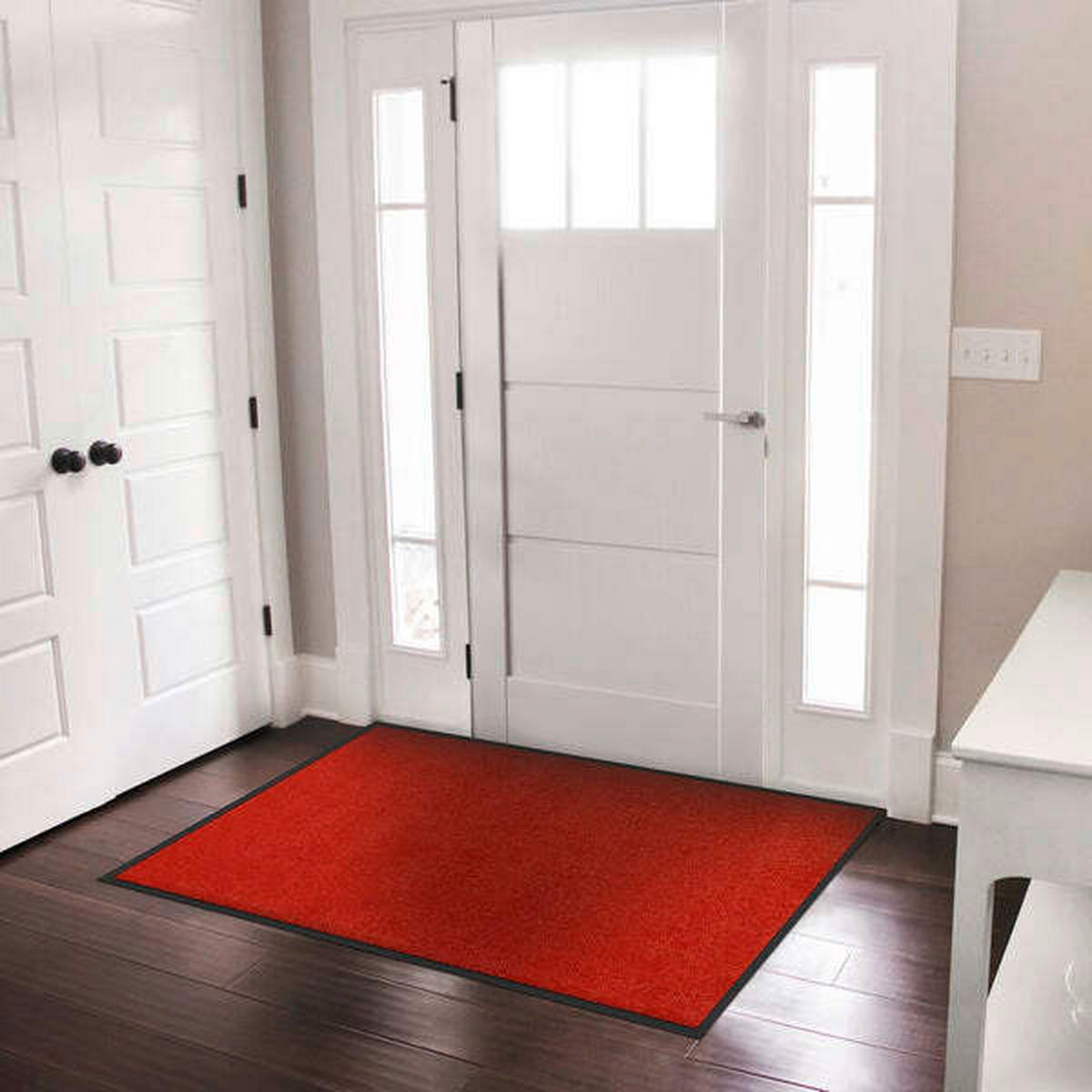 SCHMUTZFANGMATTE 135/200 cm Rhine Rot  - Rot, KONVENTIONELL, Kunststoff/Textil (135/200cm)