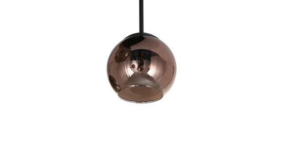 HÄNGELEUCHTE 40/58 cm - Blau/Rot, Trend, Glas/Metall (40/58cm) - Novel