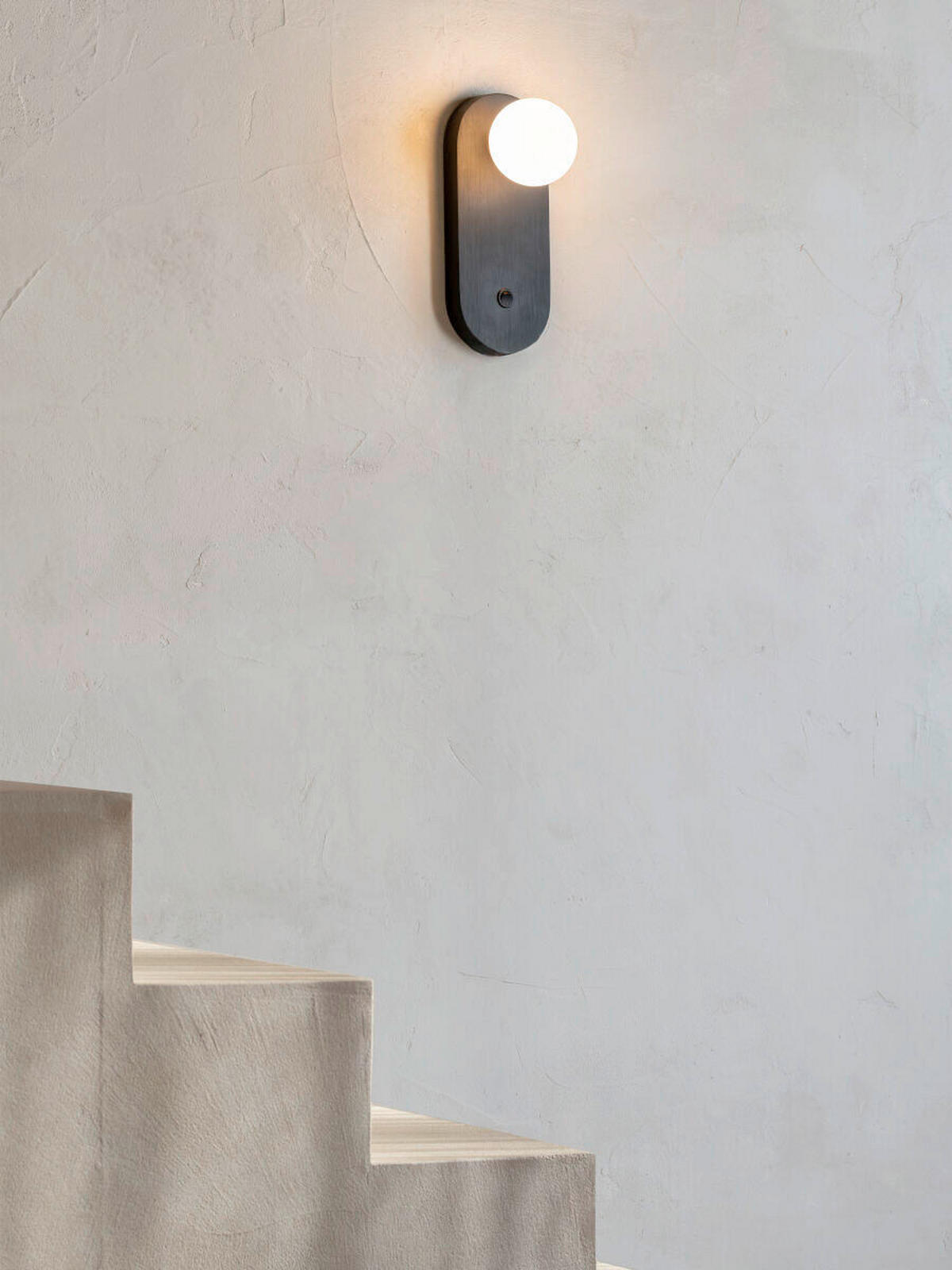 VÄGGLAMPA Good & Mojo 12.5/12.5/30 cm   - svart, Trend, trä/glas (12.5/12.5/30cm) - Good & Mojo