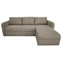 KUTNA GARNITURA tekstil  taupe   - crna/taupe, Trend, tekstil/plastika (214/144cm) - Livetastic