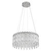 ZÁVĚSNÉ LED SVÍTIDLO, 59,5/120 cm  - průhledné/čiré, Design, kov/textil (59,5/120cm)