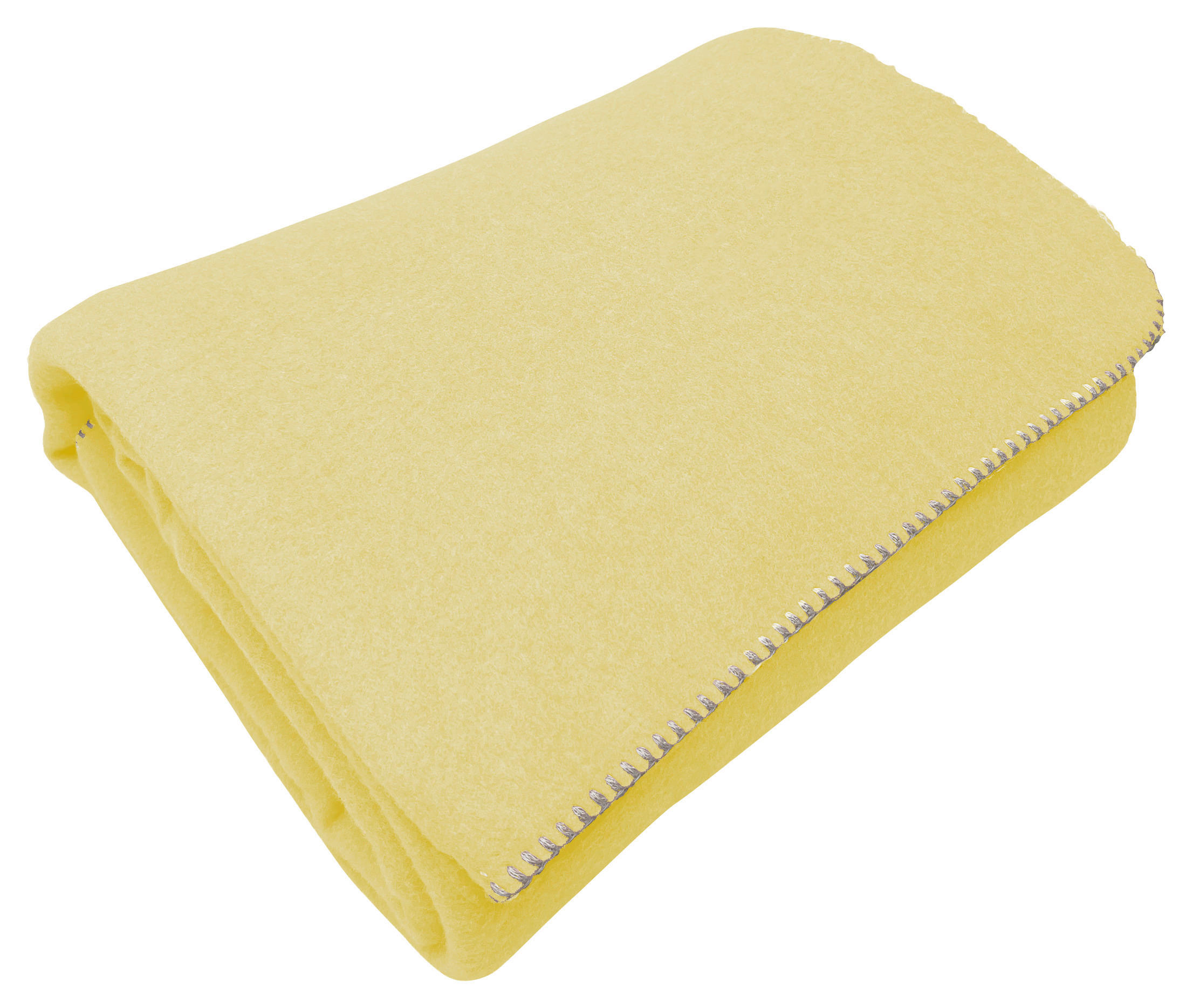 FLEECOVÁ DEKA, polyester, 140/200 cm - žlutá, Moderní, textil (140/200cm) - Novel