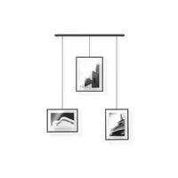 FOTOHALTER - Schwarz, Design, Glas/Metall (67/45,72/2,54cm) - Ambia Home