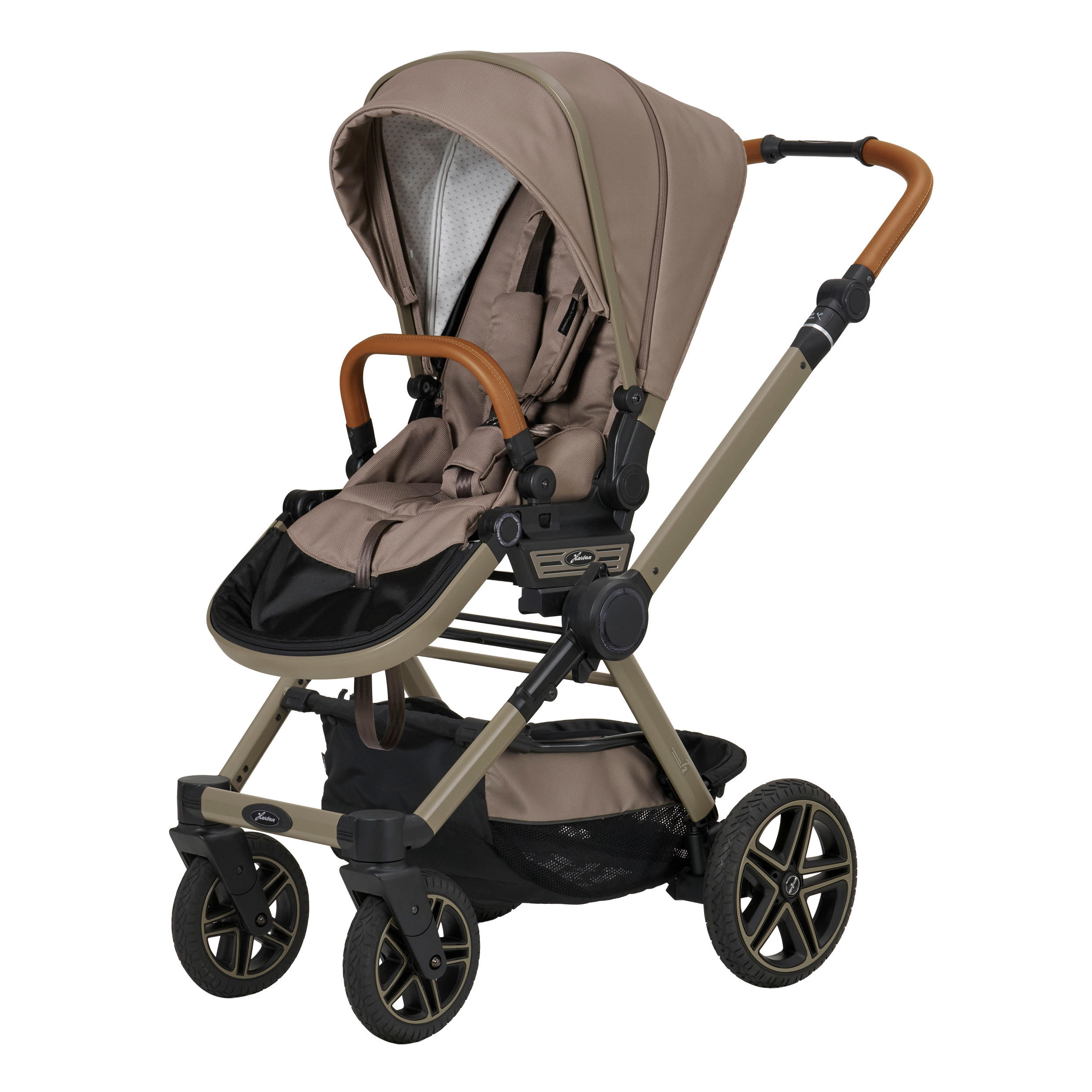 KOMBIKINDERWAGEN T2 City Selection  - Cappuccino, Basics, Textil/Metall (59/118/103cm) - Hartan