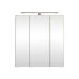 SPIEGELSCHRANK 60/64/20 cm  - Eichefarben/Silberfarben, KONVENTIONELL, Glas/Holzwerkstoff (60/64/20cm) - Xora