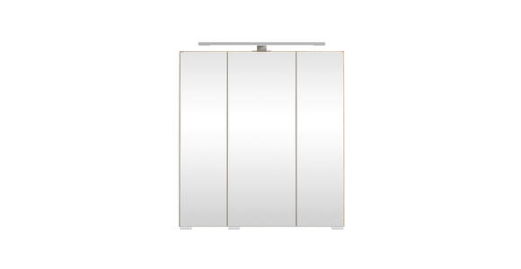 SPIEGELSCHRANK 60/64/20 cm - Eichefarben/Silberfarben, KONVENTIONELL, Glas/Holzwerkstoff (60/64/20cm) - Xora