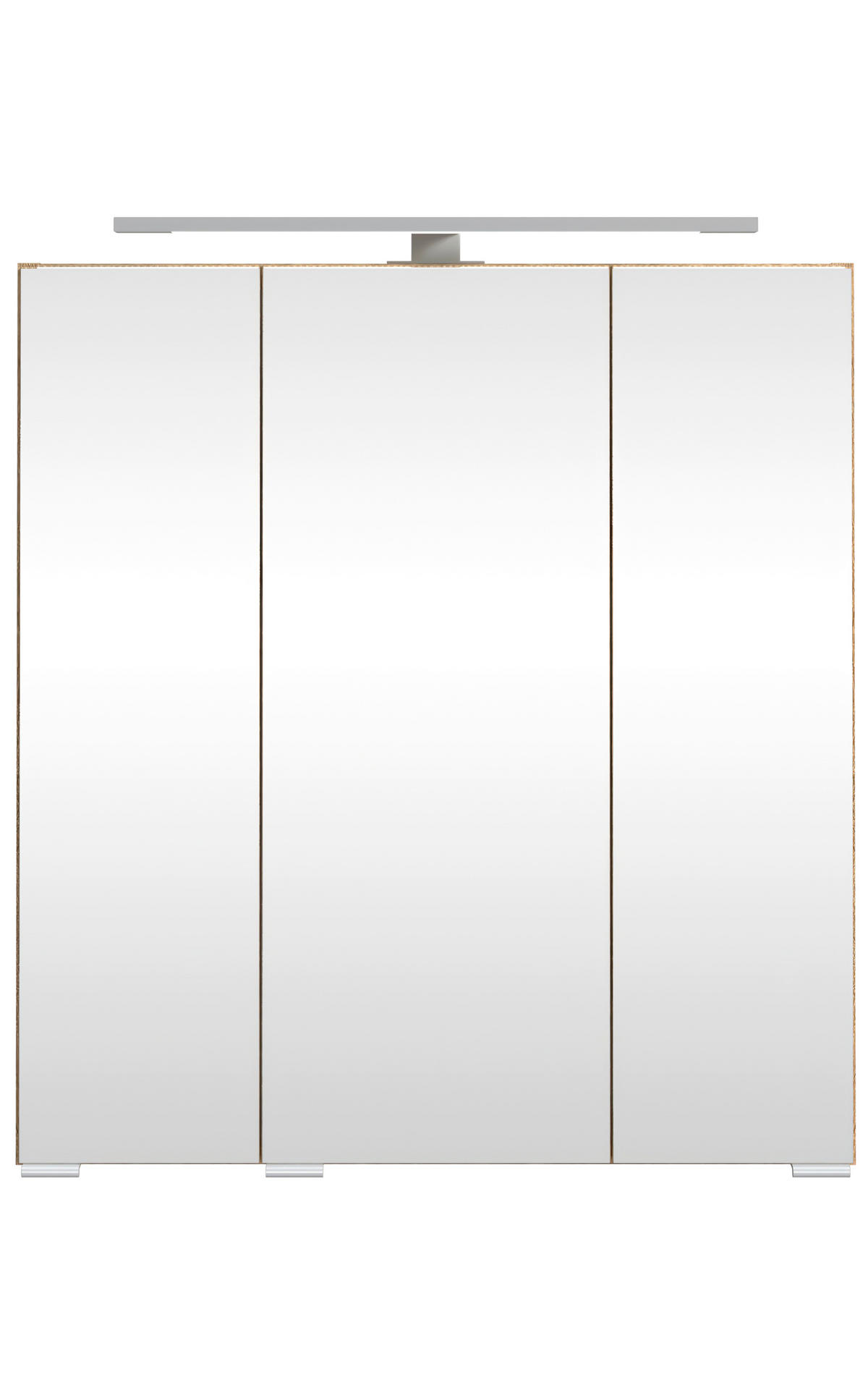 SPIEGELSCHRANK 60/64/20 cm  - Eichefarben/Silberfarben, KONVENTIONELL, Glas/Holzwerkstoff (60/64/20cm) - Xora
