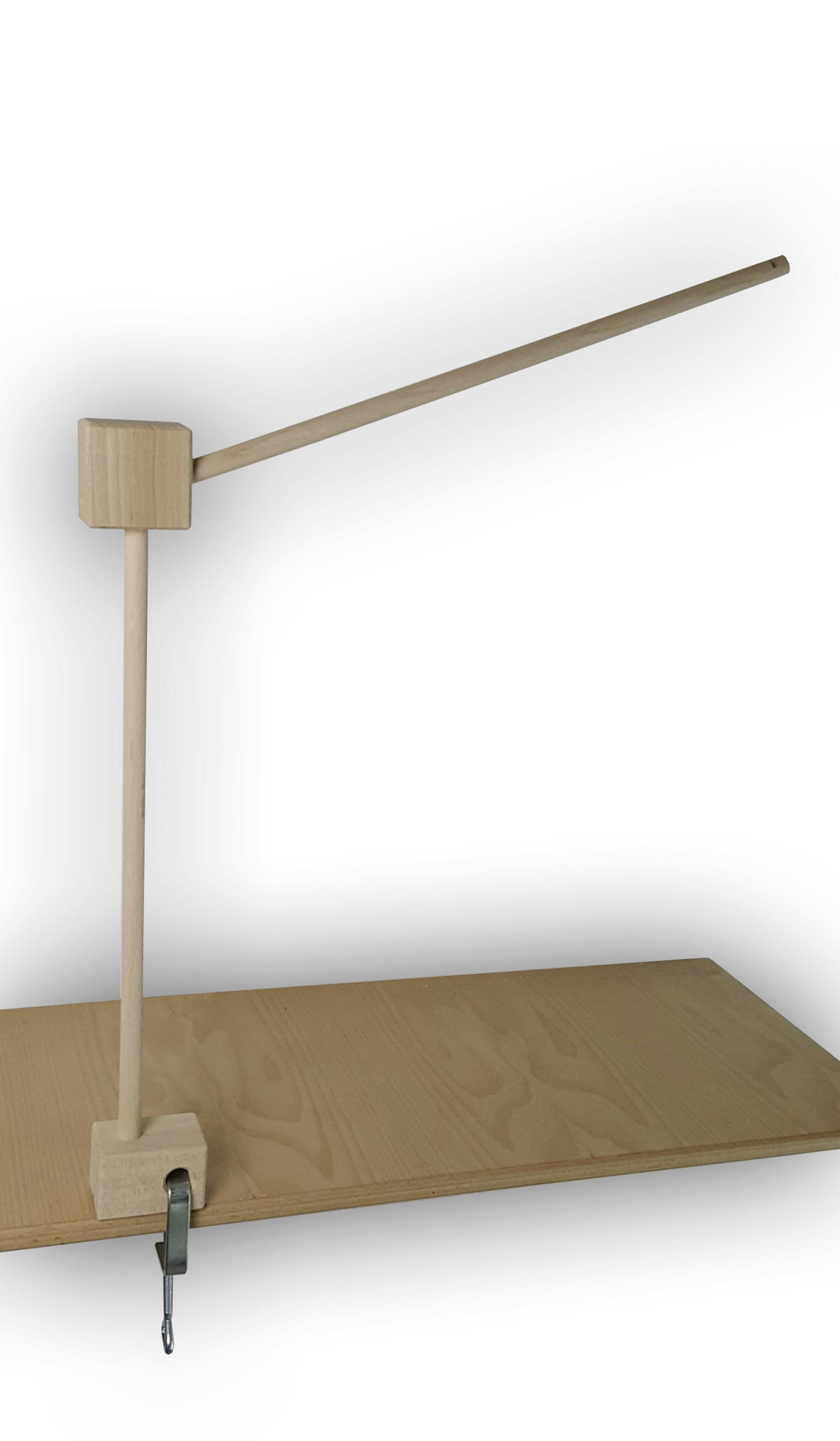 Niermann Mobilehalter klemmbar  - Naturfarben, Basics, Holz (37/55cm)