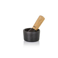 MÖRSERSET CAMO  - Schwarz/Akaziefarben, Basics, Holz/Metall (8/5cm) - AdHoc