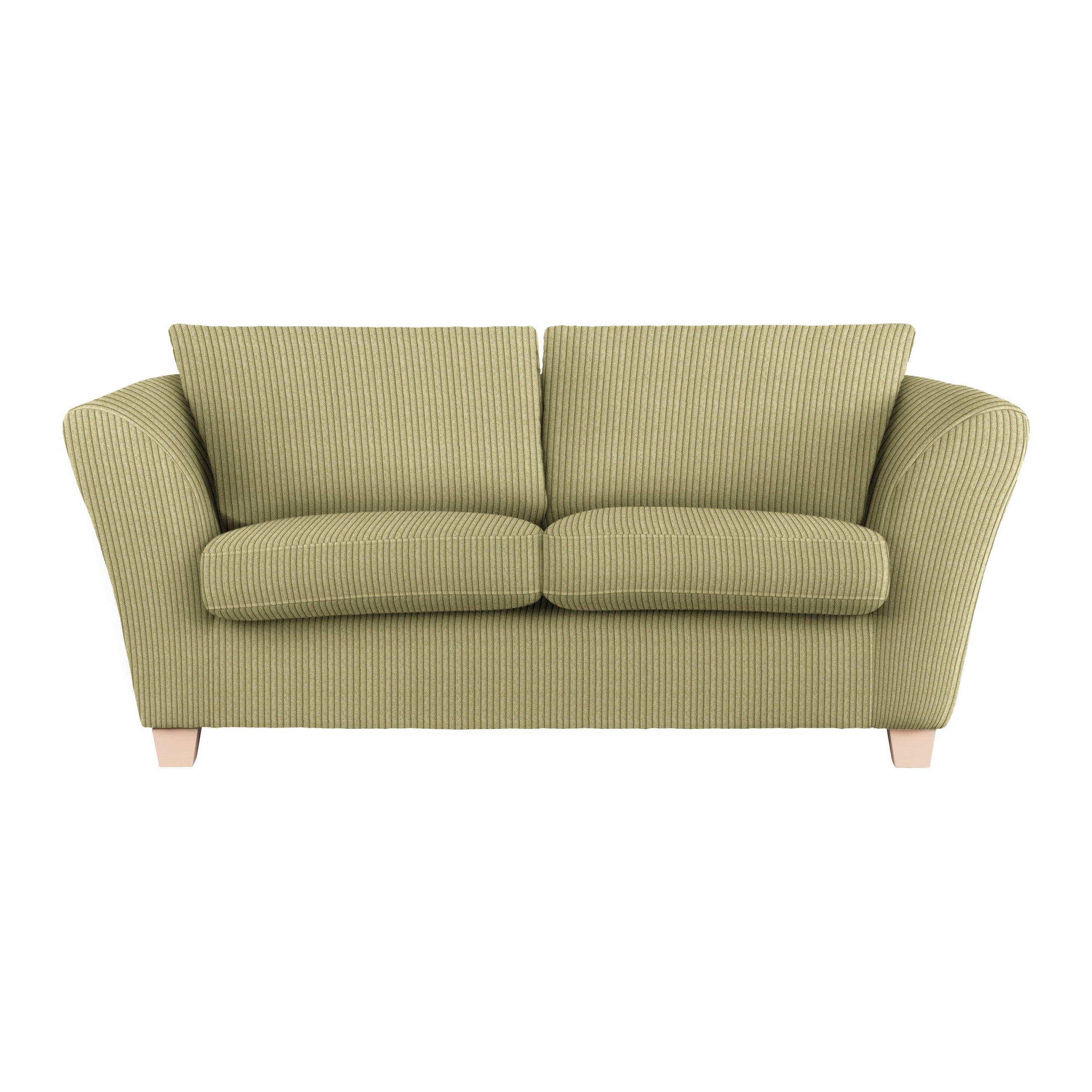 2-SITS SOFFA i textil lime  - lime/naturfärgad, trä/textil (190/70-85/95cm) - MID.YOU