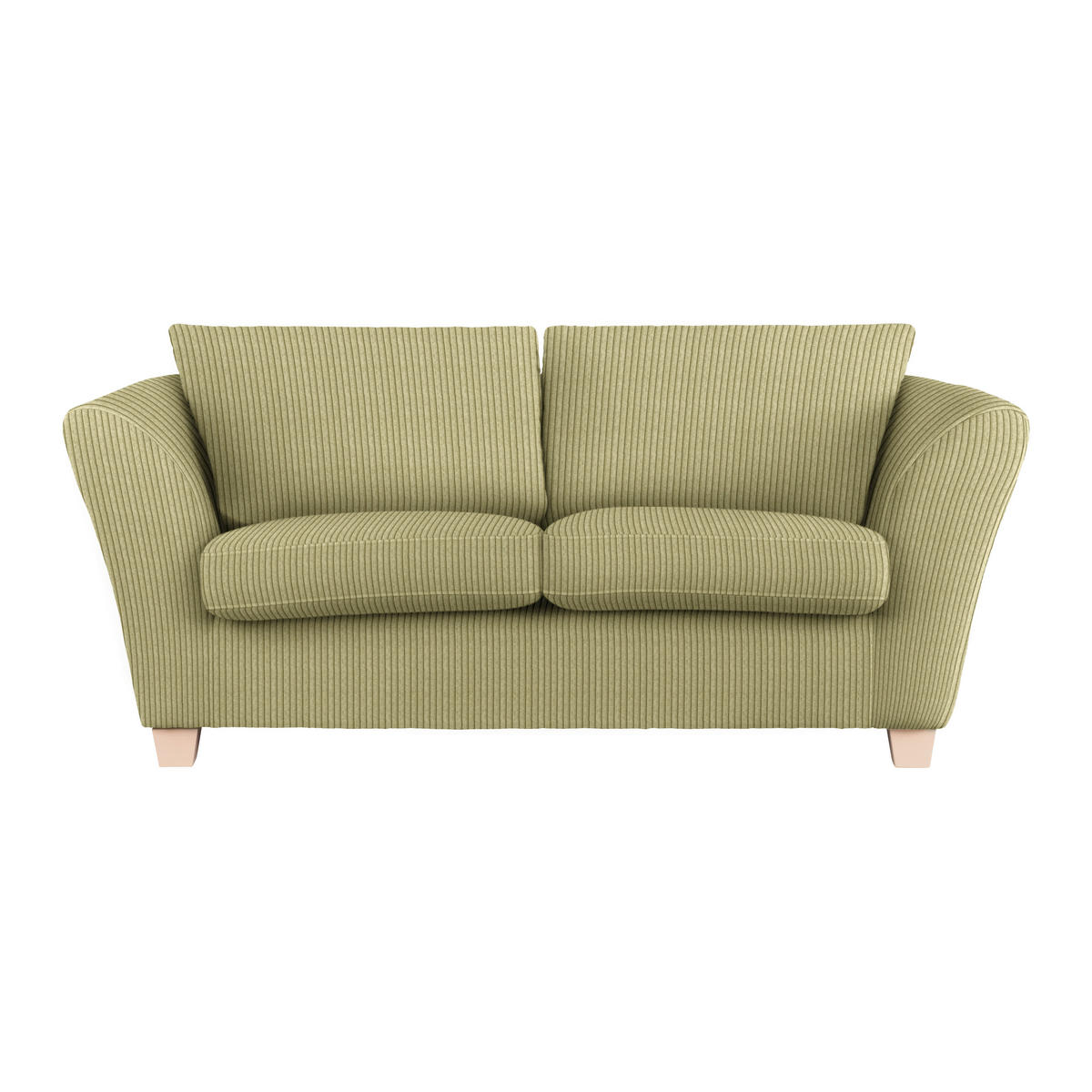 2-SITS SOFFA i textil lime  - lime/naturfärgad, trä/textil (190/70-85/95cm) - MID.YOU