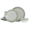 TAFELSERVICE Creme, Perlmutt Celadon beige 12-teilig  - Perlmutt/Creme, Basics, Keramik - Creatable