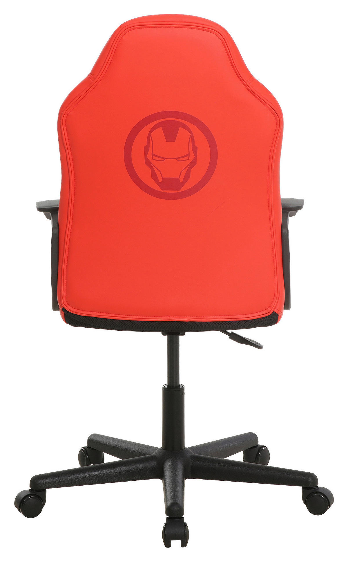 HERNÍ ŽIDLE, vzhled kůže, červená, barvy zlata - černá/barvy zlata, Design, textil/plast (60/98,5-108/63.6cm) - Marvel