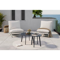 LOUNGESESSEL  - Hellgrau, Modern, Textil/Metall (70/76/87cm) - Ambia Garden