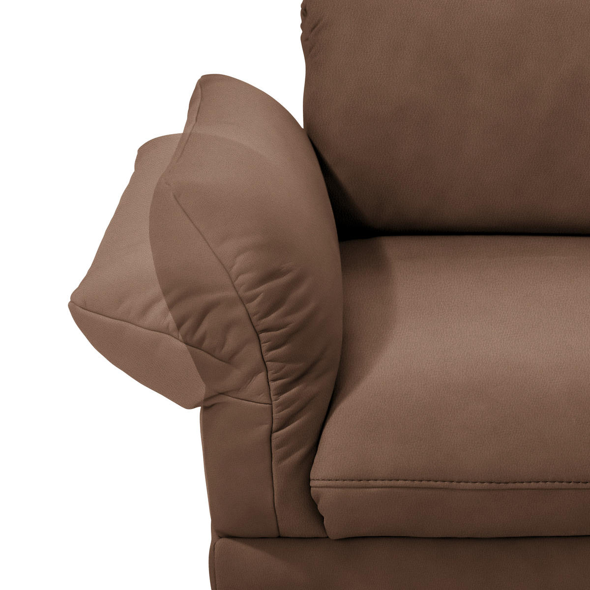 ECKSOFA in Echtleder Braun  - Anthrazit/Braun, Design, Leder/Metall (308/173cm) - Joop!