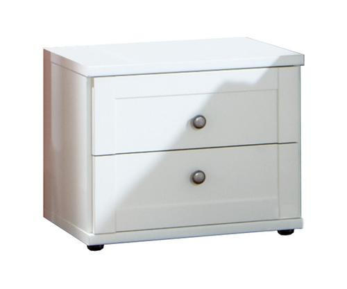 XXXL NOČNÝ STOLÍK, biela, 46/38/40 cm