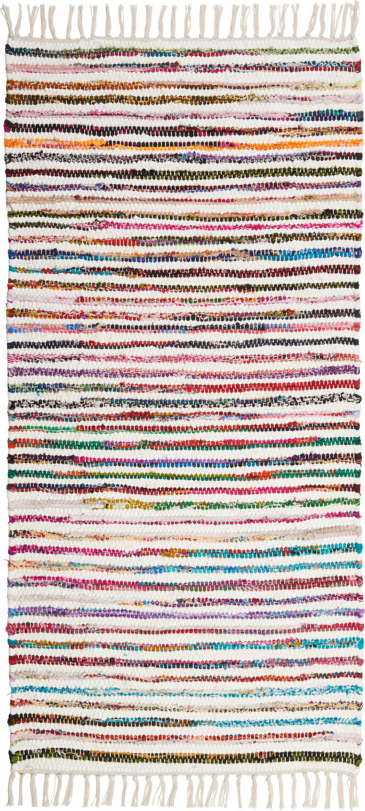 TKANÝ HANDRIČKOVÝ KOBEREC, 60/120 cm, viacfarebná, biela - viacfarebná/biela, Konventionell, textil (60/120cm) - Boxxx