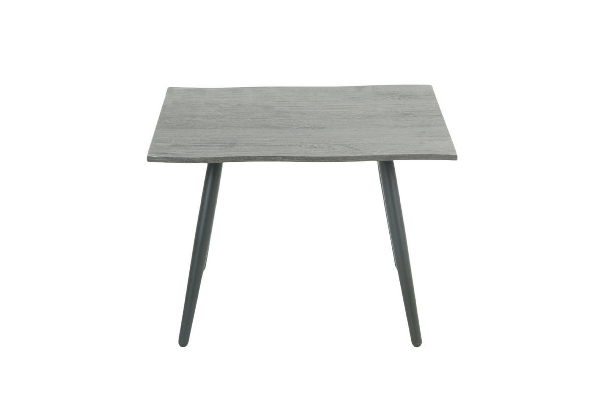 COUCHTISCH 60/60/42 cm quadratisch Grau  - Schwarz/Grau, Design, Holzwerkstoff/Metall (60/60/42cm) - Livetastic