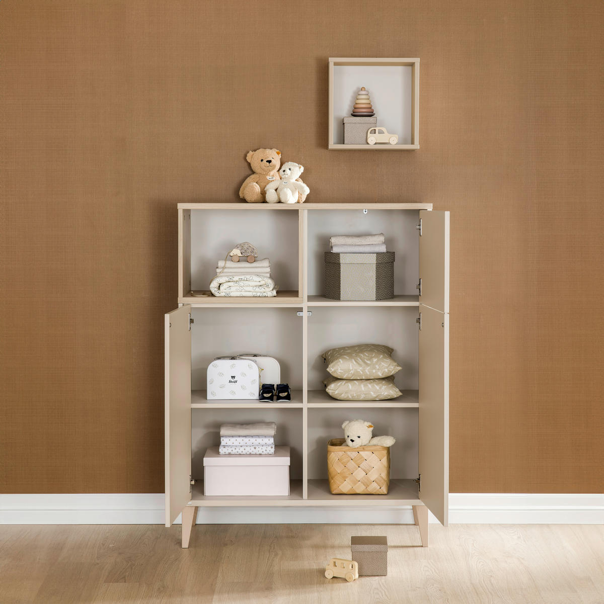 HIGHBOARD Mila & Ben  in  - Beige/Buchefarben, Basics, Holzwerkstoff (94,8/129,6/40,1cm) - Paidi