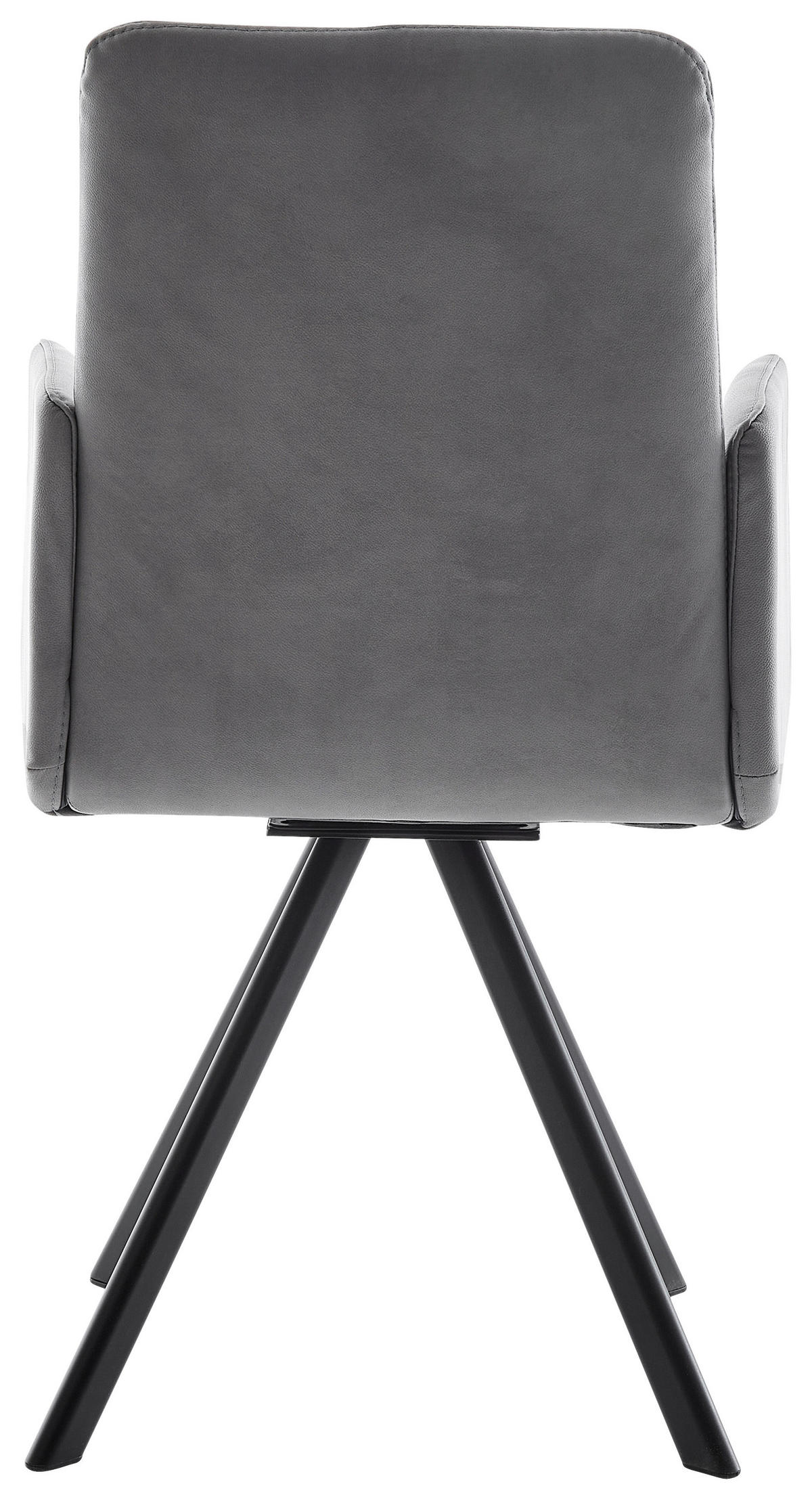 ARMLEHNSTUHL  in Eisen beschichtet  - Dunkelgrau/Schwarz, MODERN, Textil/Metall (52/92/60cm) - Cantus