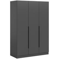 DREHTÜRENSCHRANK  in Anthrazit  - Anthrazit/Schwarz, MODERN, Holzwerkstoff/Kunststoff (120/181/52cm) - MID.YOU