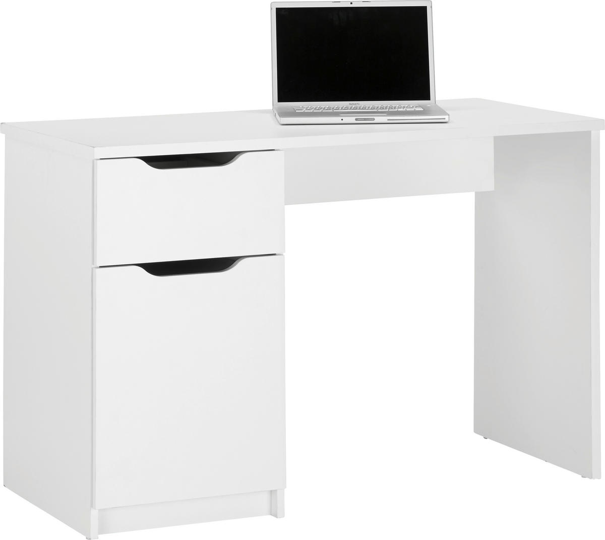 SKRIVBORD 115/55/76 cm  i vit  - vit, Klassisk, trämaterial (115/55/76cm) - MID.YOU