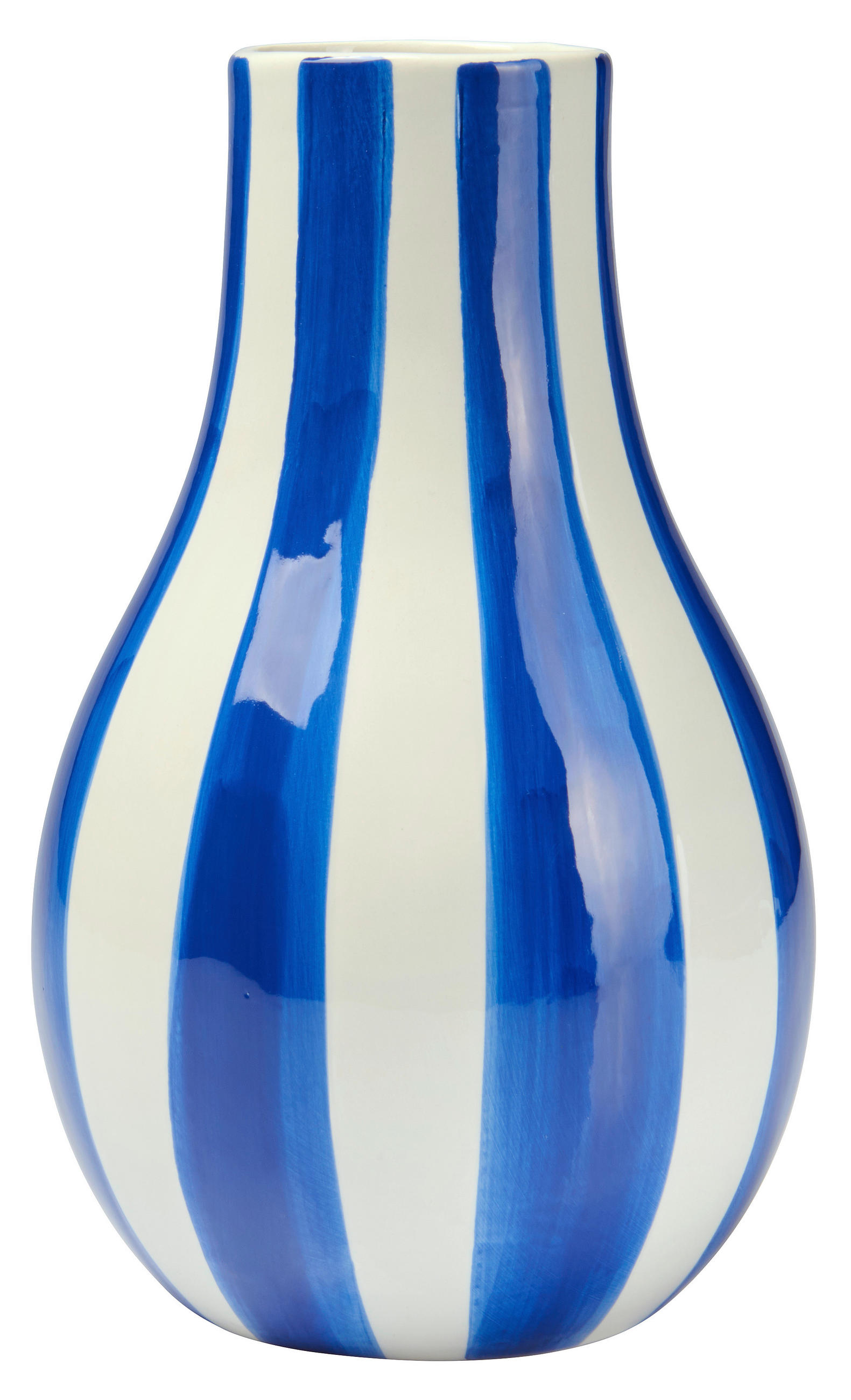 VÁZA 26 cm  - kék/fehér, Design, kerámia (16/26cm) - Ambia Home