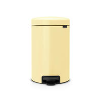 PEDÁLOS SZEMETES 12 l  - fekete/világossárga, Design, műanyag/fém (12l)