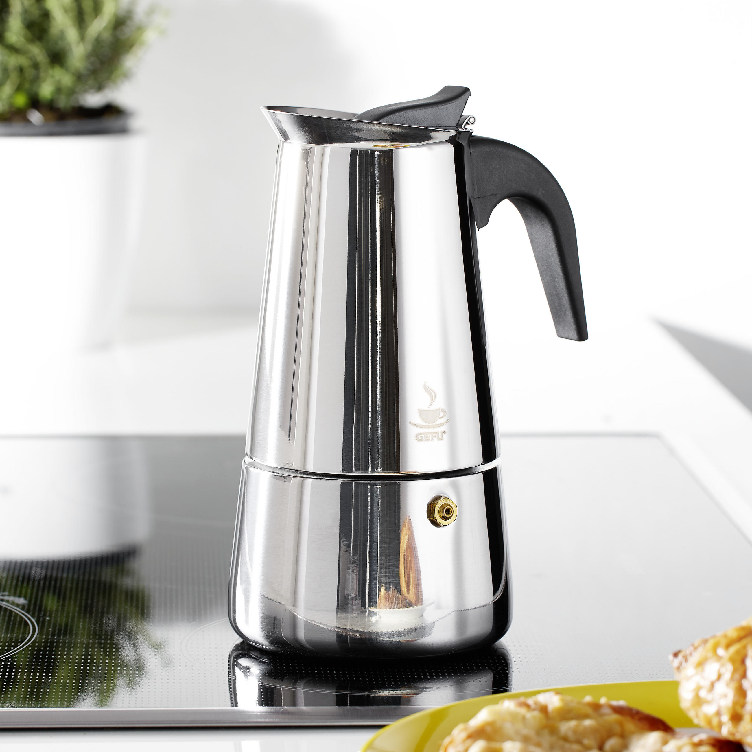 ESPRESSOKOCHER  - Silberfarben, Basics, Metall (10,0/19,5cm) - Gefu