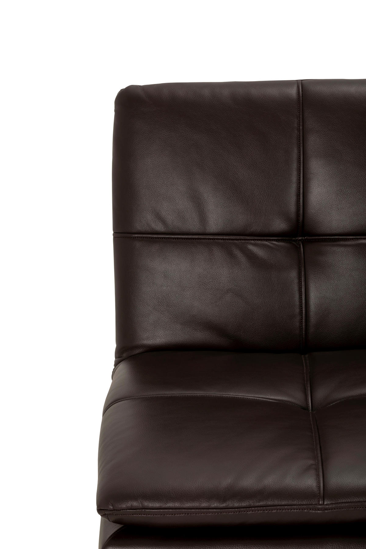 SCHLAFSOFA Lederlook Braun  - Silberfarben/Braun, Basics, Textil/Metall (182/84/92cm) - MID.YOU