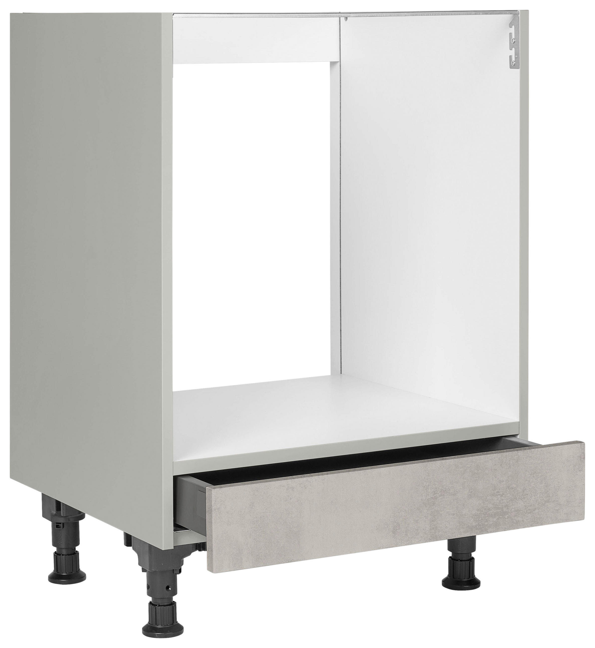 HERDUMBAUSCHRANK 60/87/56 cm Hellgrau - Hellgrau, Modern, Holzwerkstoff (60/87/56cm) - Nobilia