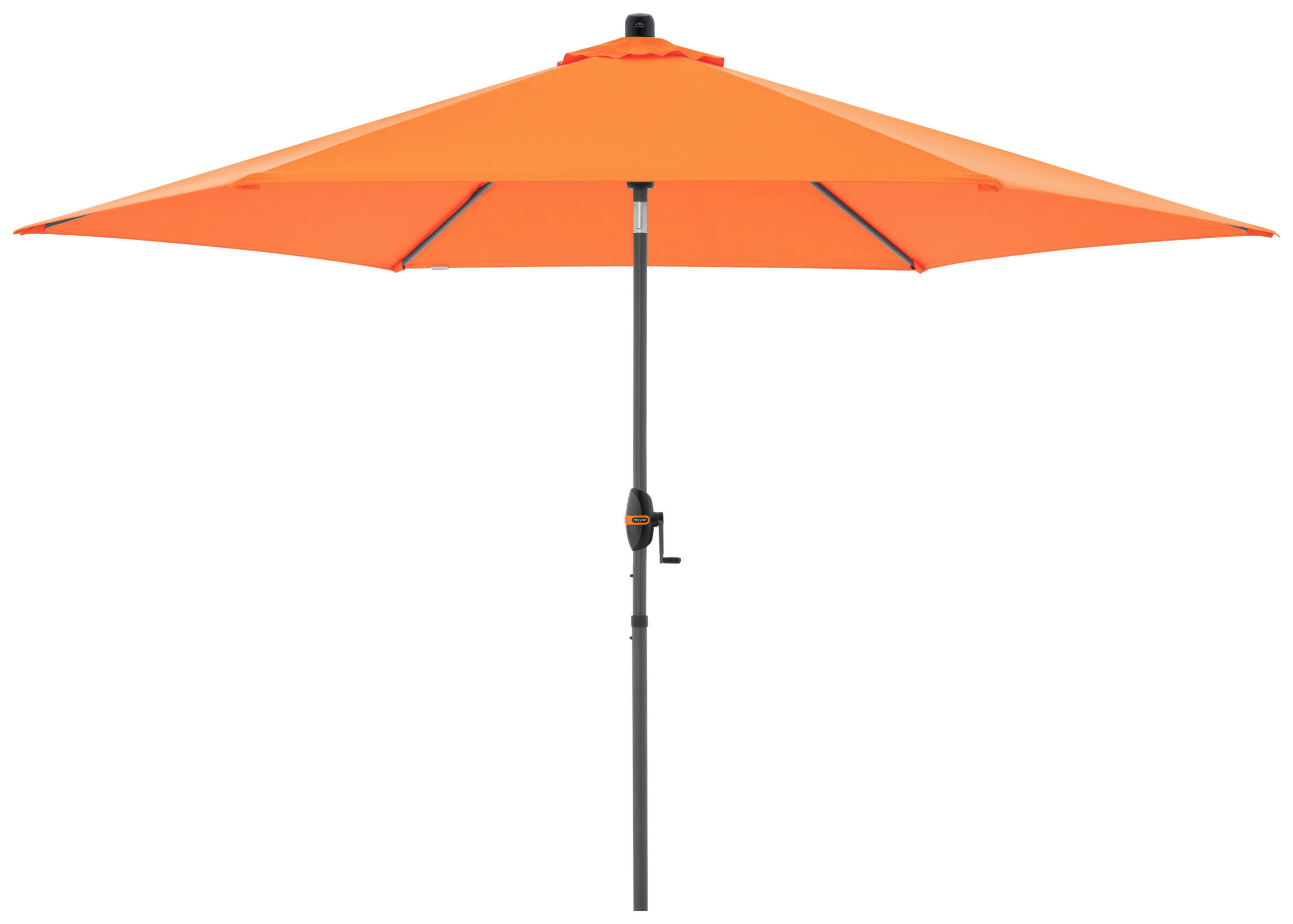 SONNENSCHIRM  305/305 cm  - Anthrazit/Orange, Basics, Textil/Metall (305/305cm) - Doppler